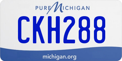MI license plate CKH288