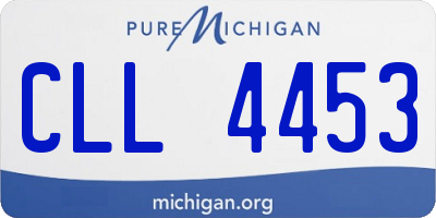 MI license plate CLL4453