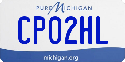 MI license plate CP02HL