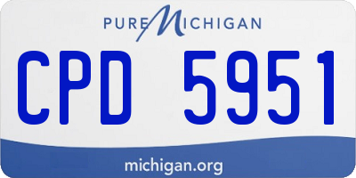 MI license plate CPD5951
