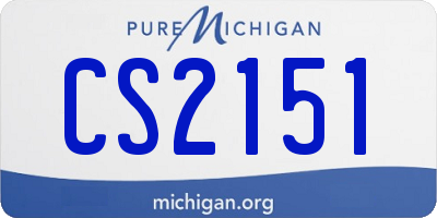 MI license plate CS2151