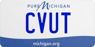 MI license plate CVUT