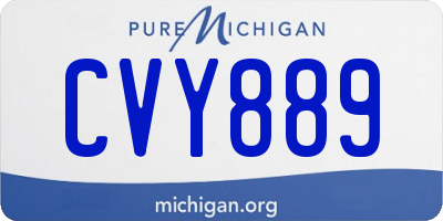 MI license plate CVY889