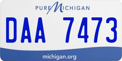 MI license plate DAA7473