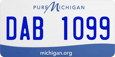 MI license plate DAB1099