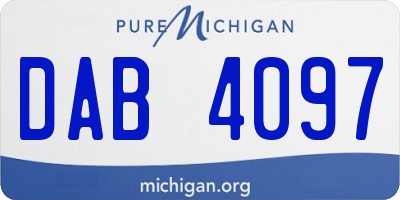 MI license plate DAB4097