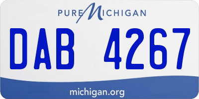 MI license plate DAB4267
