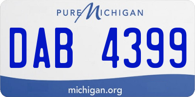 MI license plate DAB4399