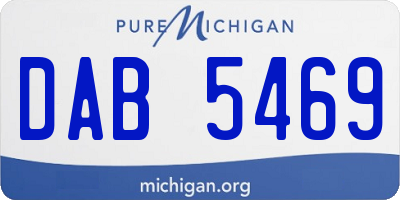 MI license plate DAB5469