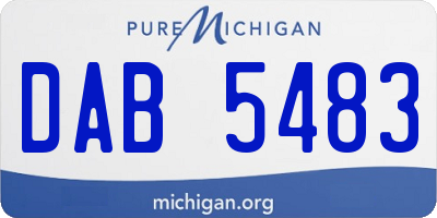 MI license plate DAB5483