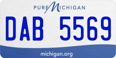 MI license plate DAB5569