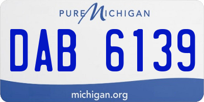 MI license plate DAB6139