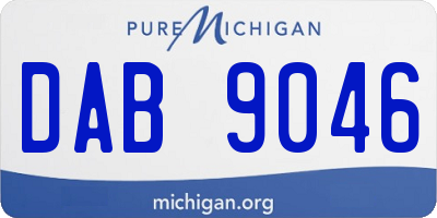 MI license plate DAB9046