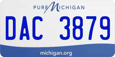 MI license plate DAC3879