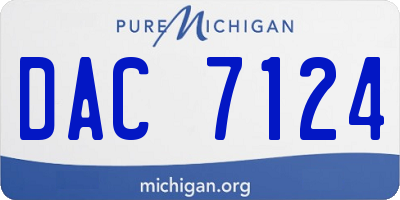 MI license plate DAC7124