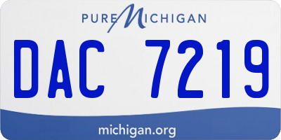 MI license plate DAC7219