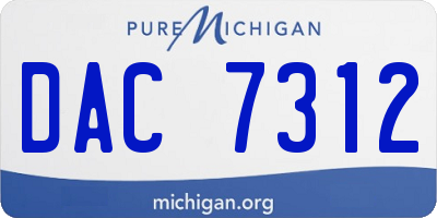 MI license plate DAC7312