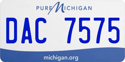 MI license plate DAC7575