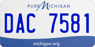 MI license plate DAC7581