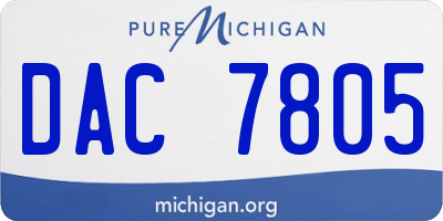 MI license plate DAC7805