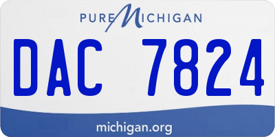 MI license plate DAC7824