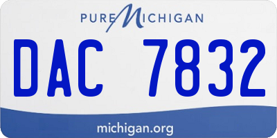 MI license plate DAC7832