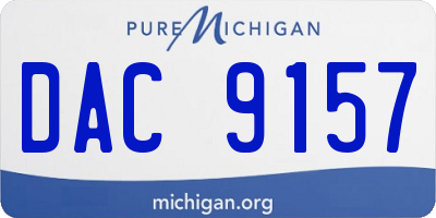 MI license plate DAC9157