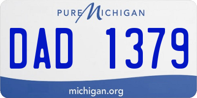 MI license plate DAD1379