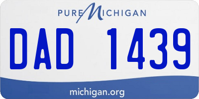 MI license plate DAD1439