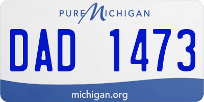 MI license plate DAD1473