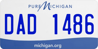 MI license plate DAD1486