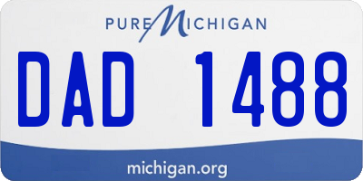 MI license plate DAD1488