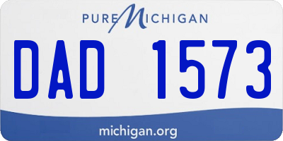 MI license plate DAD1573