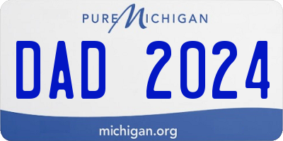 MI license plate DAD2024