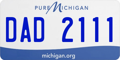 MI license plate DAD2111