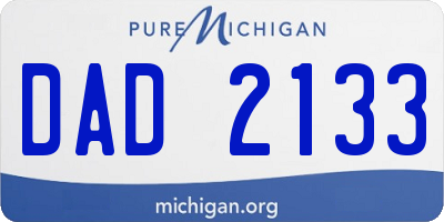 MI license plate DAD2133