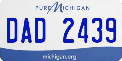 MI license plate DAD2439