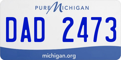 MI license plate DAD2473