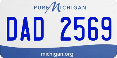 MI license plate DAD2569
