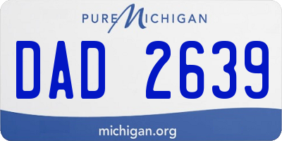 MI license plate DAD2639