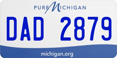 MI license plate DAD2879