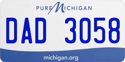 MI license plate DAD3058