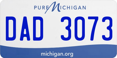 MI license plate DAD3073