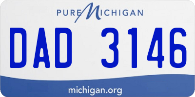 MI license plate DAD3146