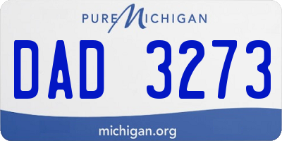 MI license plate DAD3273