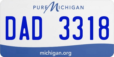 MI license plate DAD3318