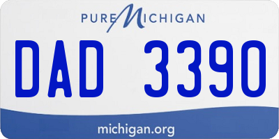 MI license plate DAD3390