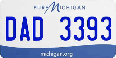 MI license plate DAD3393