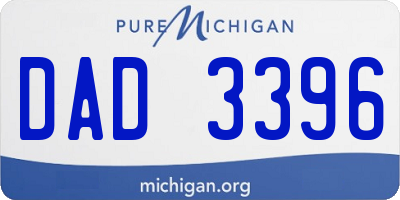 MI license plate DAD3396