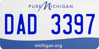 MI license plate DAD3397
